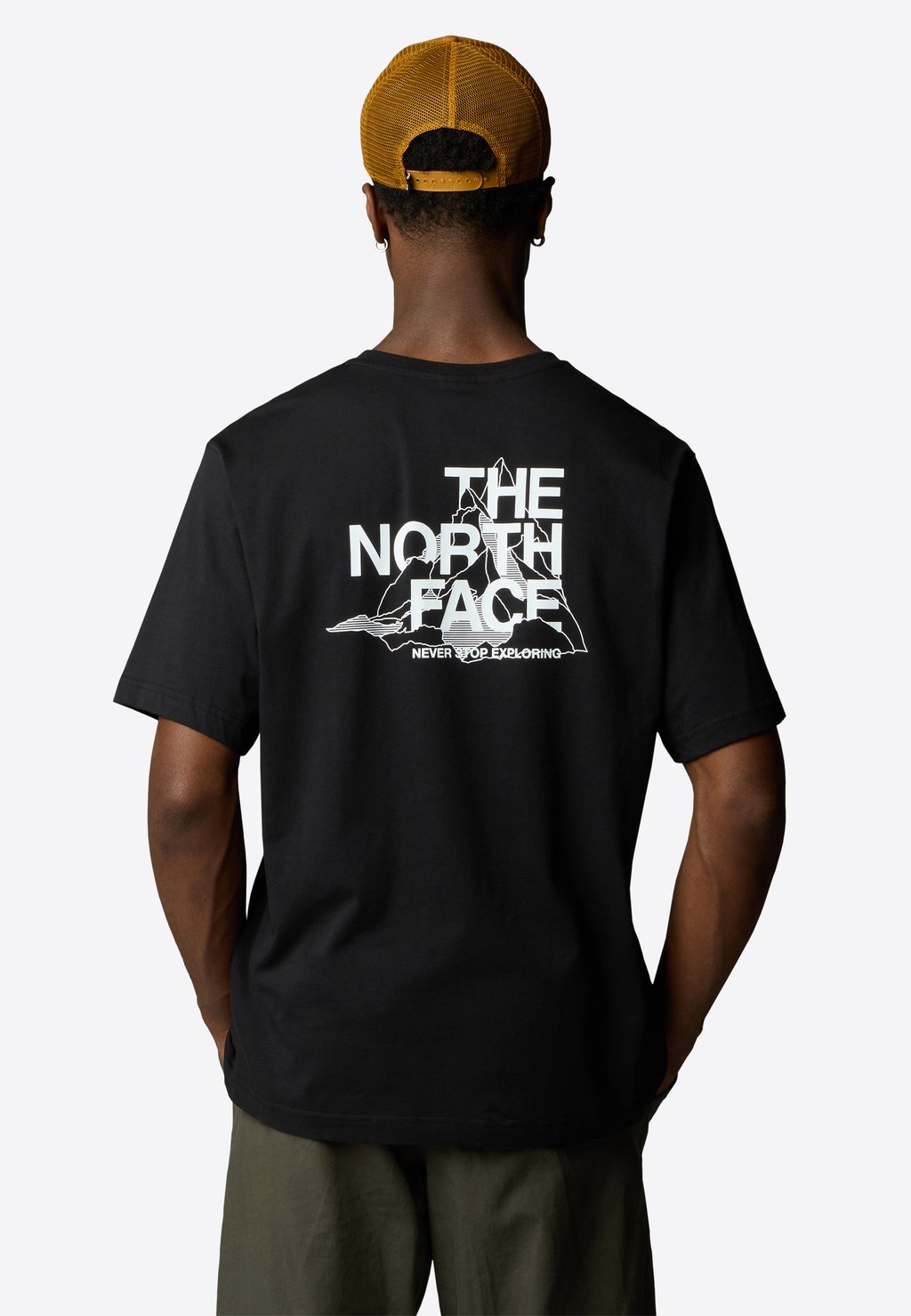 

Футболка с принтом TEE MOUNTAIN SKETCH The North Face, черный