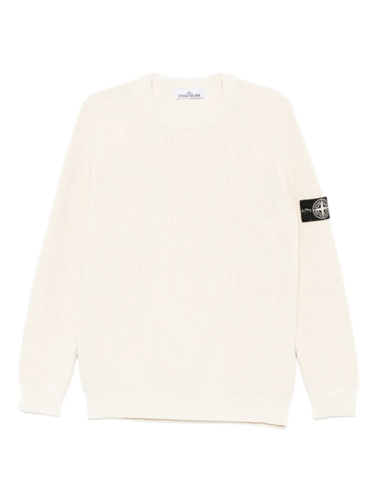 

Свитер в рубчик с эмблемой Stone Island Compass, нейтральный