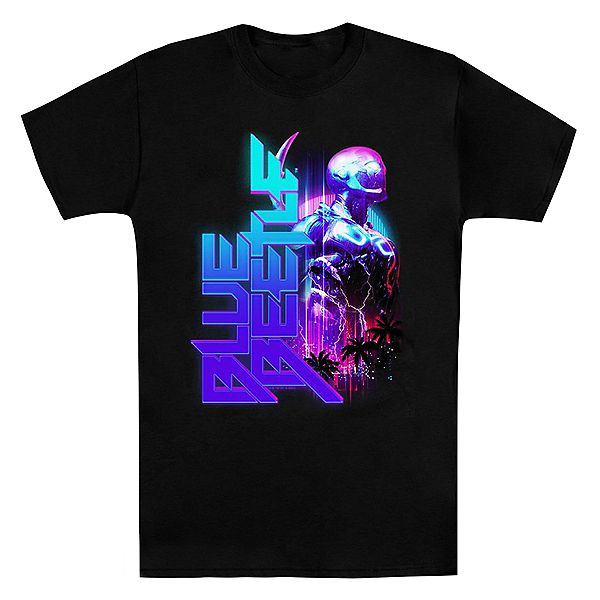 

Футболка Blue Beetle Lightning с коротким рукавом, взрослая, удлиненная Licensed Character