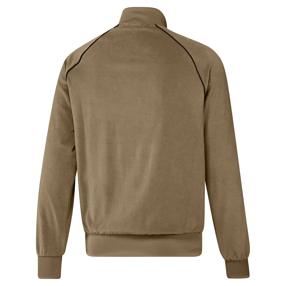 Спортивная куртка adidas Originals SST Adicolor Velour, коричневый — фото 2