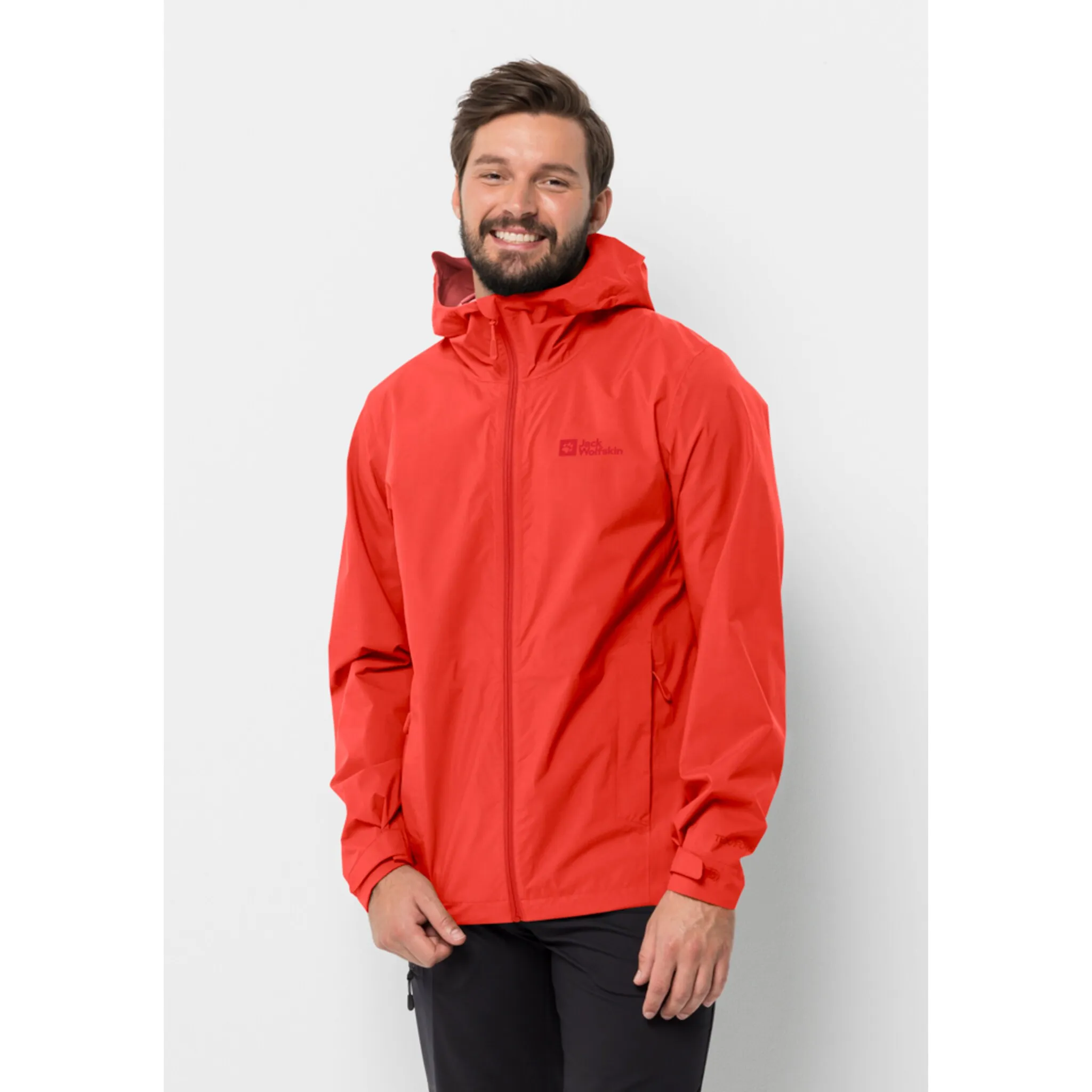 

Куртка Jack Wolfskin для отдыха "ELSBERG 2.5L JKT M", с капюшоном, красный