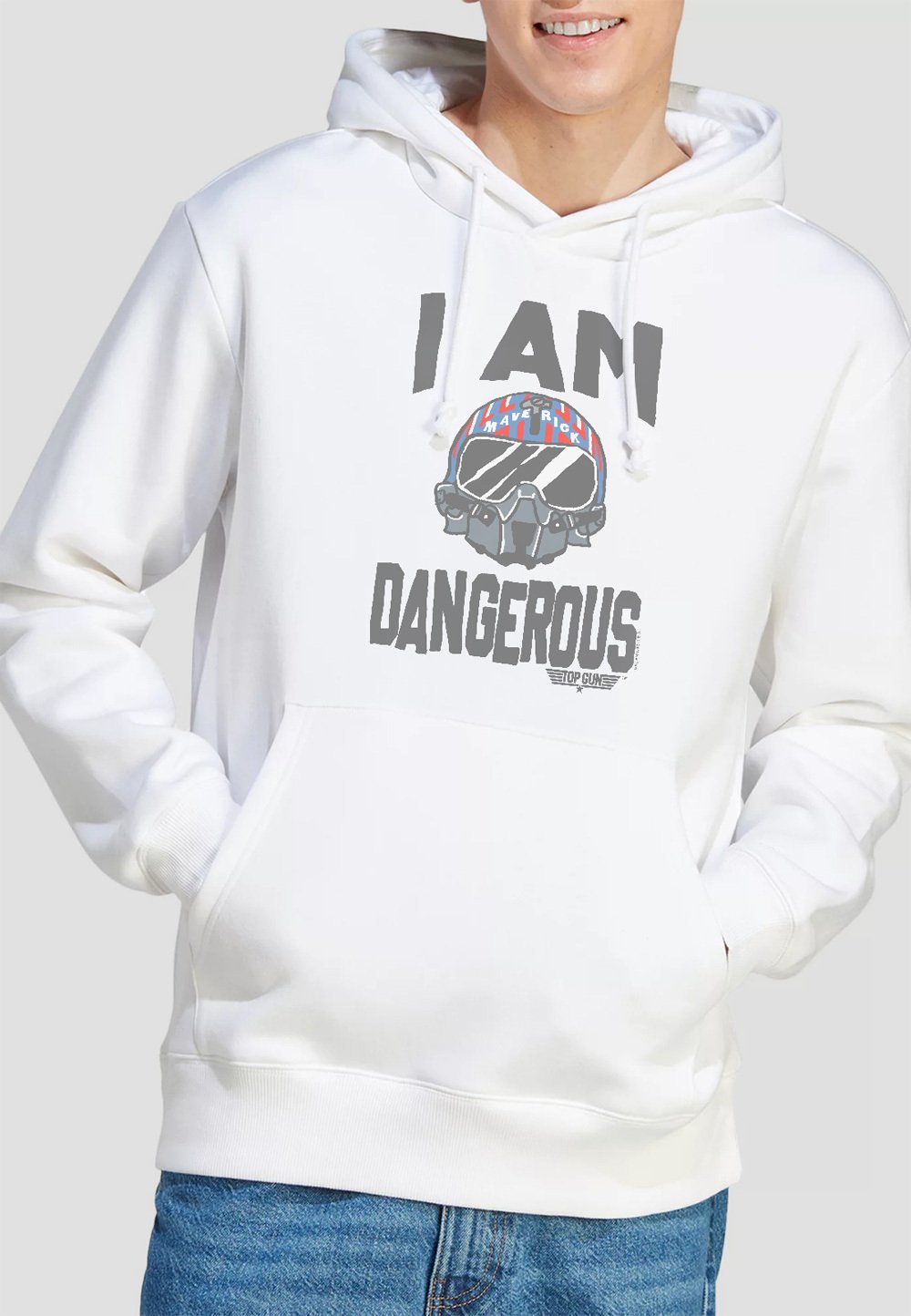 

Толстовка TOP GUN THE I AM DANGEROUS Cotton Soul, белый