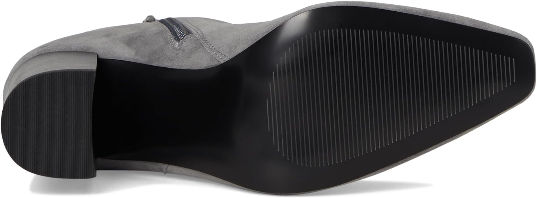 Женские ботильоны Steve Madden Aidan замшевые на каблуке, серый — фото 3