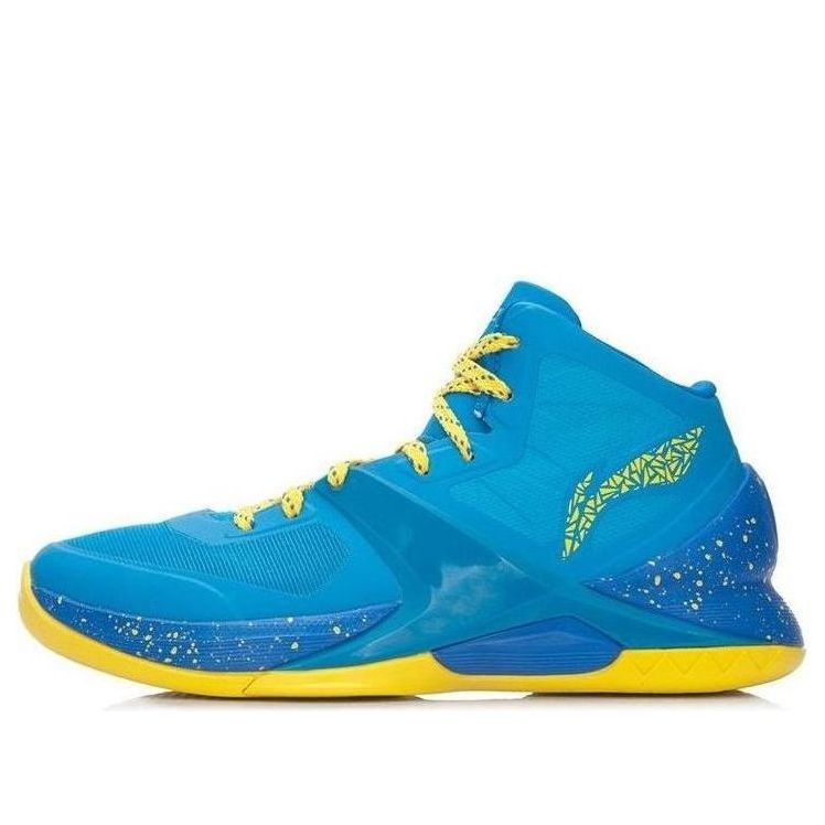 

Кроссовки Li-Ning Wade Sixth Professional Basketball Shoes Blue and Huang