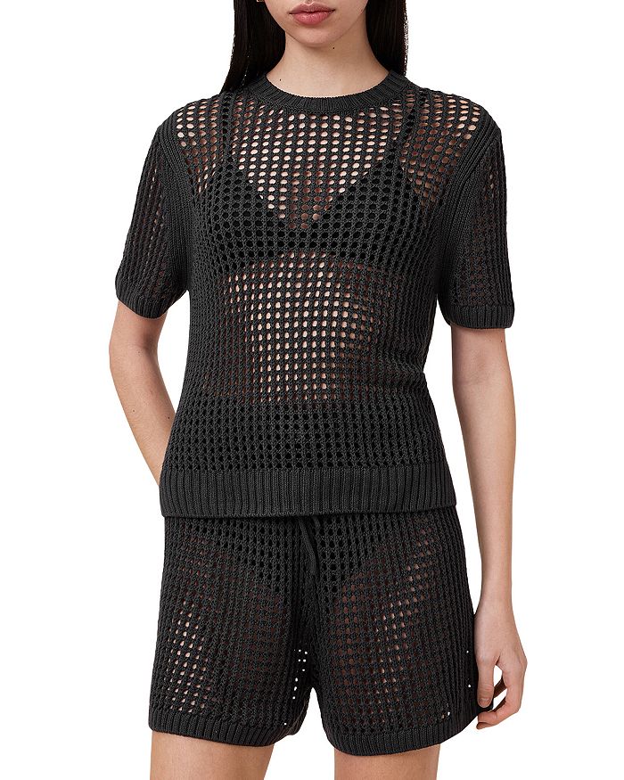 

Вязаный топ Paloma ALLSAINTS, серый