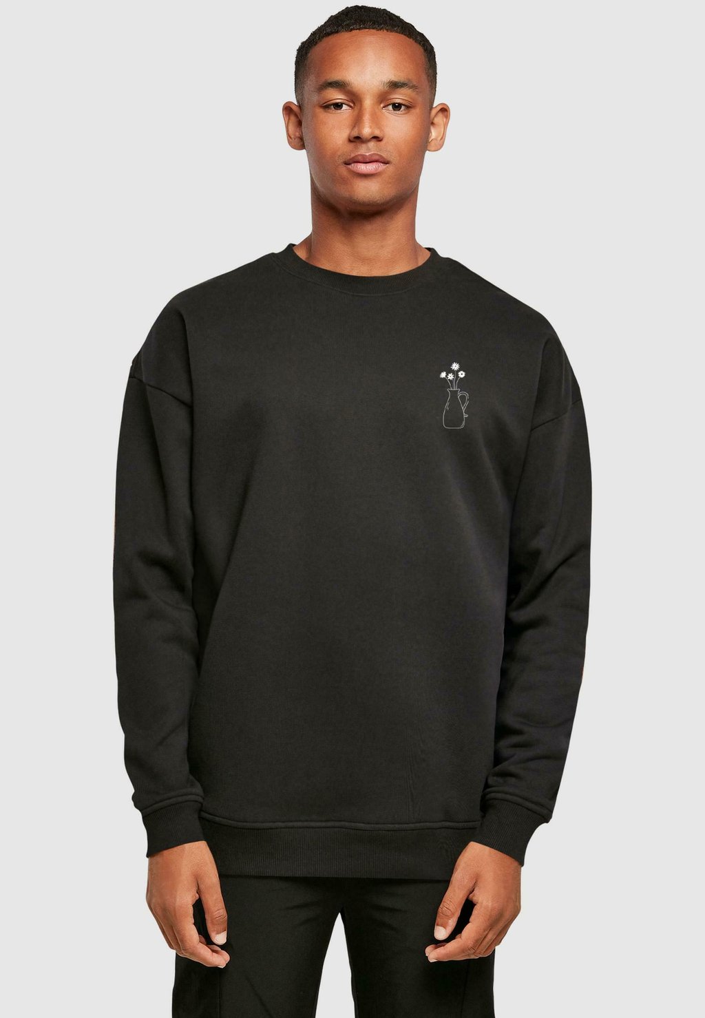 

Толстовка VASE AND FLOWERS CREWNECK Merchcode, черный