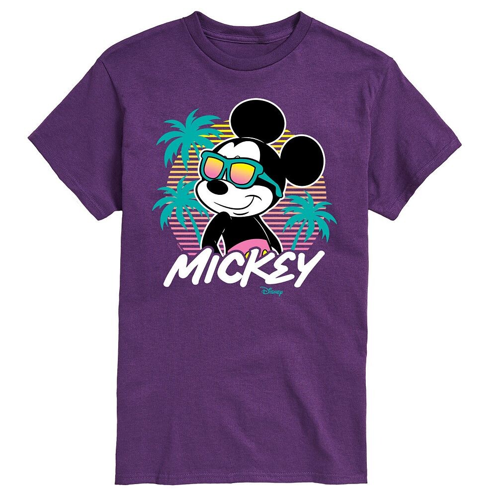 

Мужская футболка с рисунком Микки Мауса Disney's Sunset Shades, фиолетовый