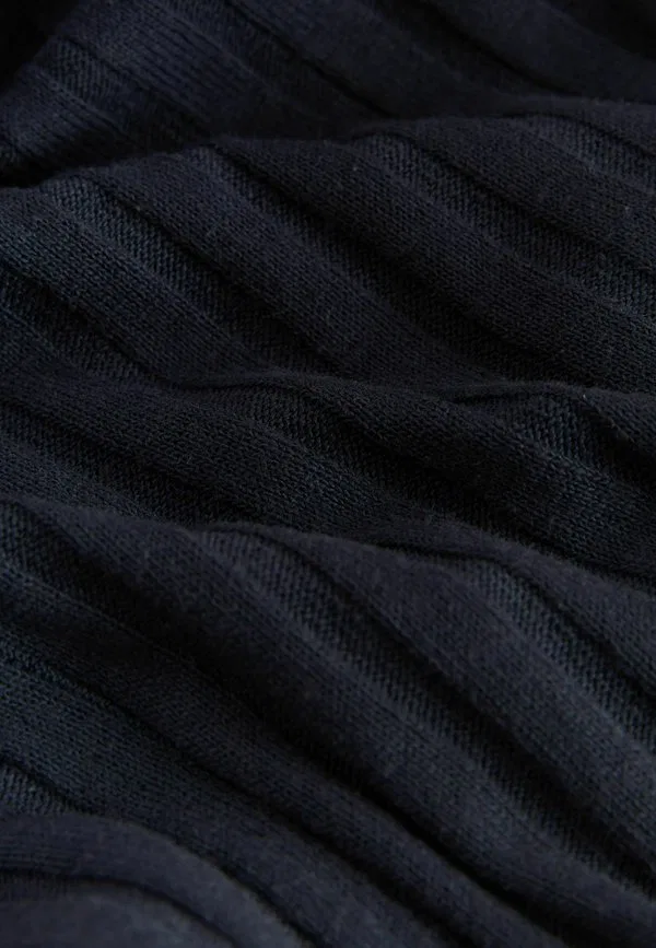 Мини-Платье-Сарафан с длинными рукавами и вырезом-лодочкой Next, Navy Blue — фото 3