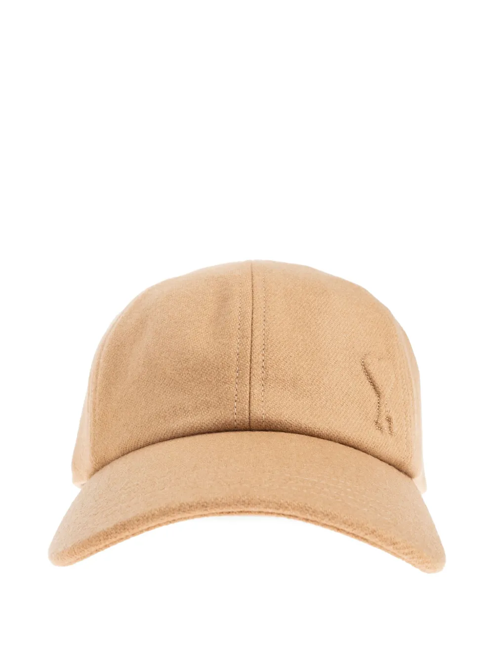 

Шерстяная кепка с вышивкой AMI Paris, нейтральный