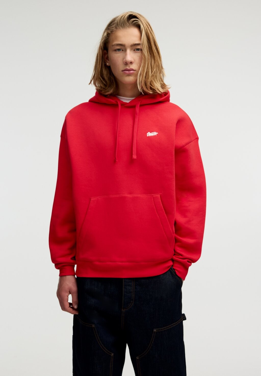 

Толстовка STWD EMBROIDERED PULL&BEAR, красный