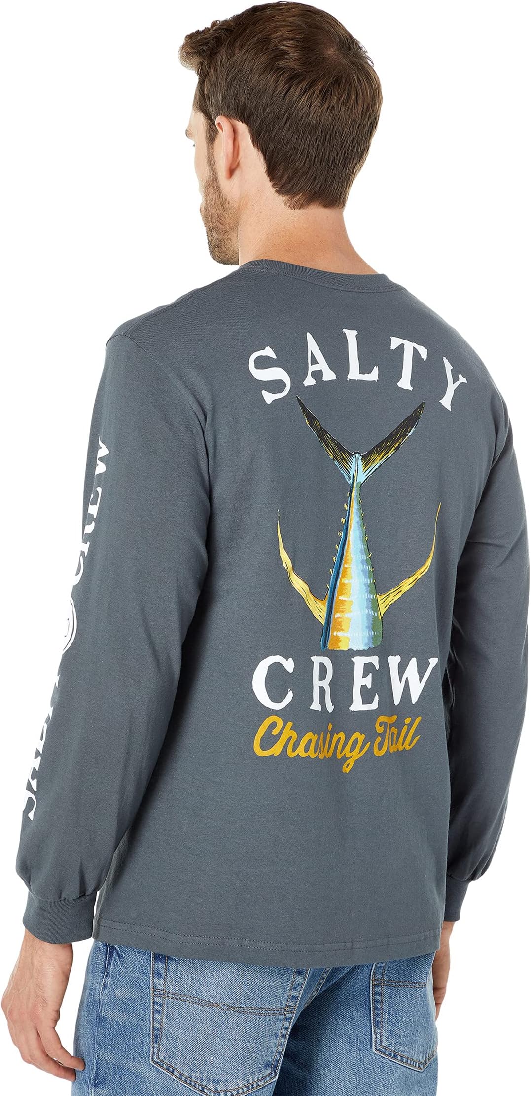 

Футболка Salty Crew Tailed Long Sleeve Tee, цвет Charcoal