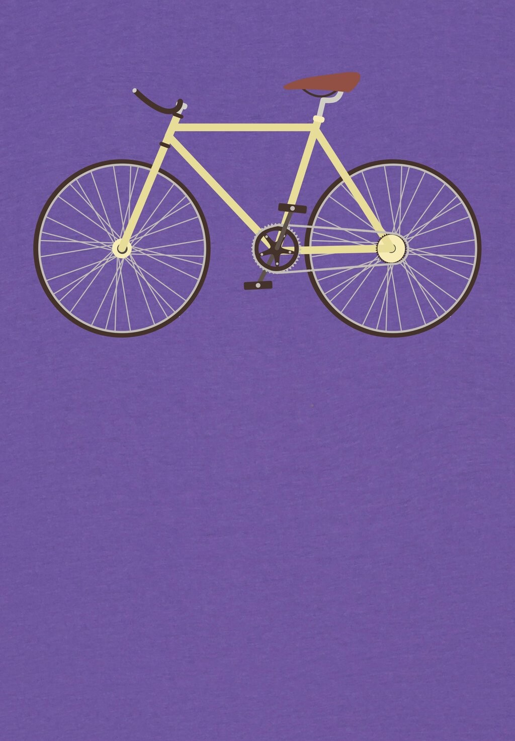 

Футболка с принтом YELLOW BIKE watapparel, фиолетовый