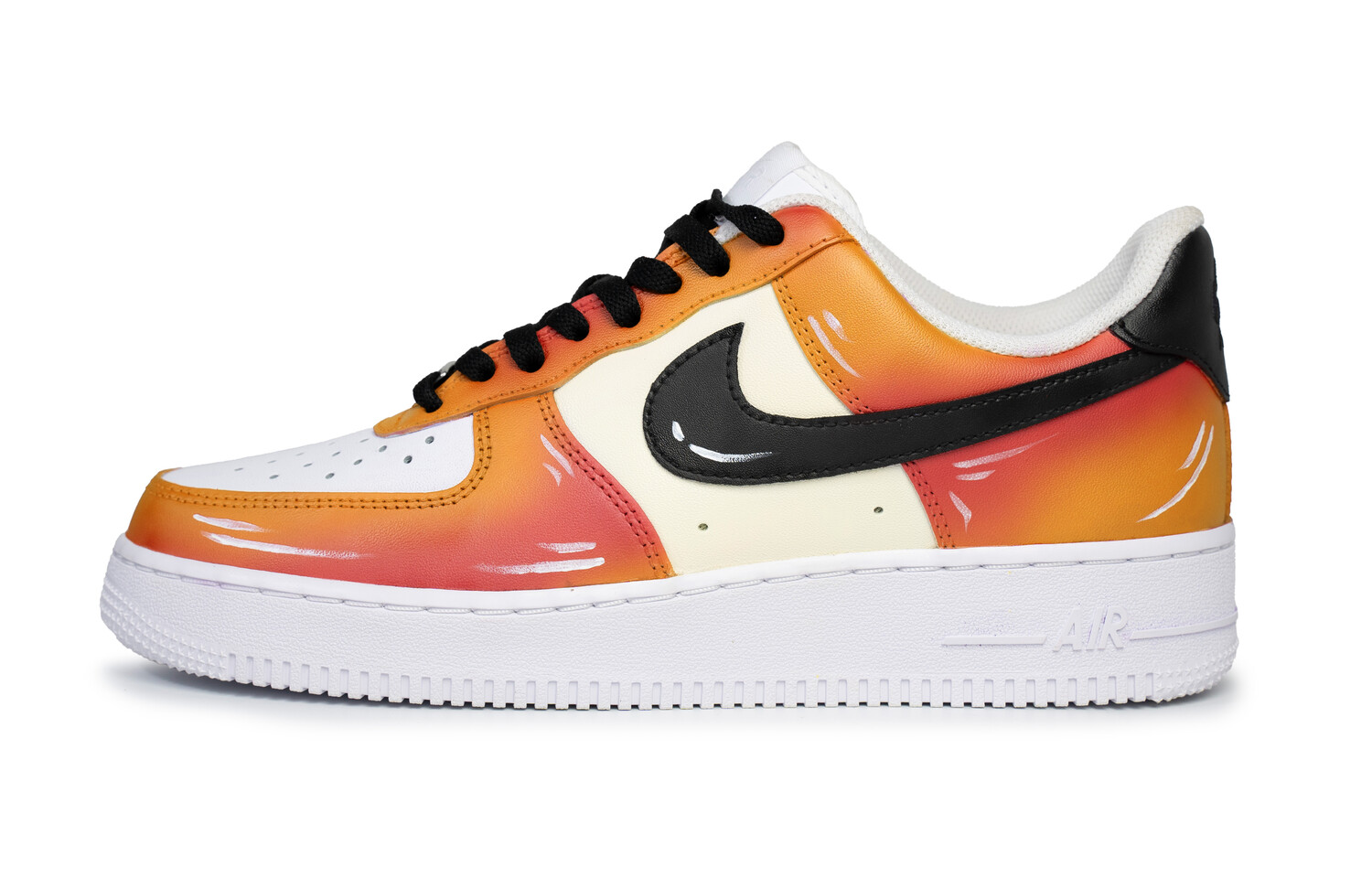 

Кроссовки Air Force 1 для скейтбординга мужские с низким верхом, черный/оранжевый/белый Nike