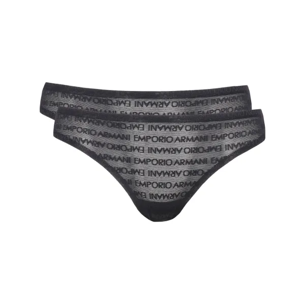

Бразильские трусики, 2 шт. Emporio Armani, черный