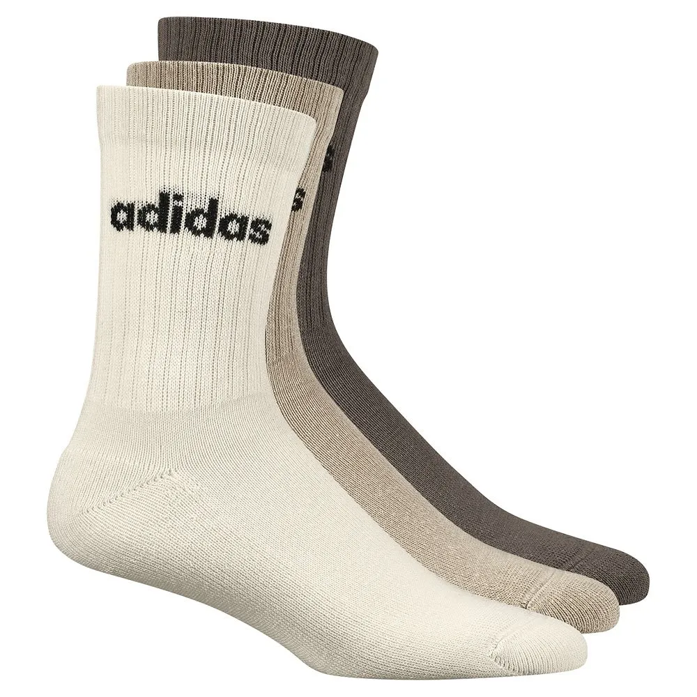 

Носки 3 шт adidas Linear Cushioned crew, коричневый