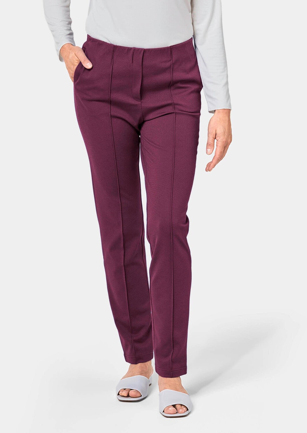 

Брюки GOLDNER LOUISA, цвет aubergine