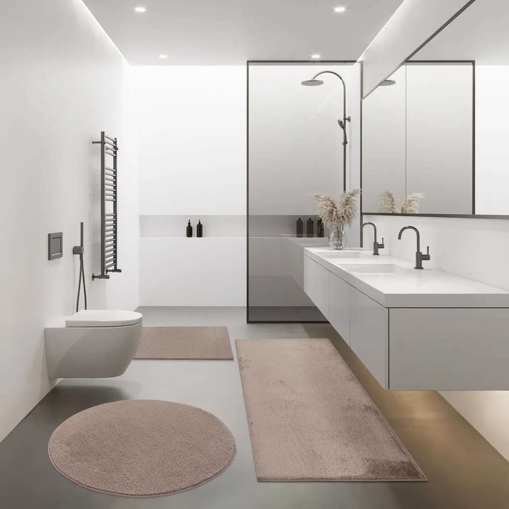 

Коврик для ванной Paco Home, коричневый
