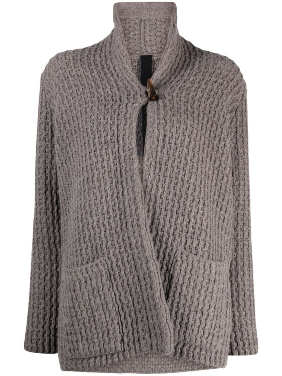 

Forme D'Expression chunky-knit virgin wool cardigan, серый