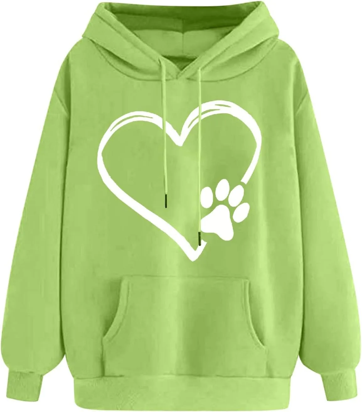 

Женский худи с принтом в виде сердца и лапки Smxrfitk