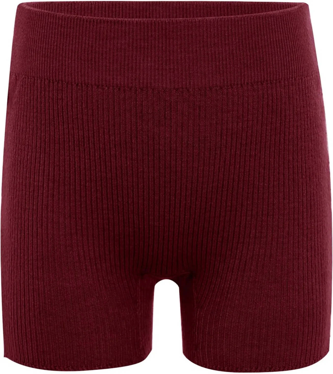Детские шорты для танцев, гимнастики, бега, ребристый трикотаж, Linjinx, Burgundy — фото 3