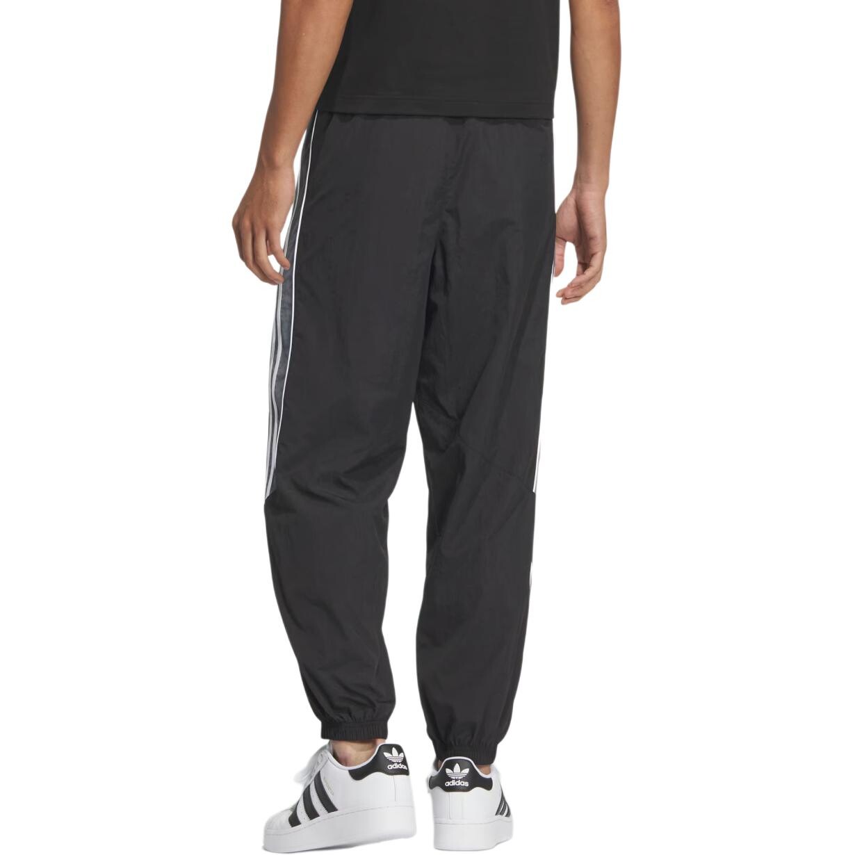 Спортивный костюм трикотажные штаны мужские черный/белый Adidas Originals, черный/белый — фото 3