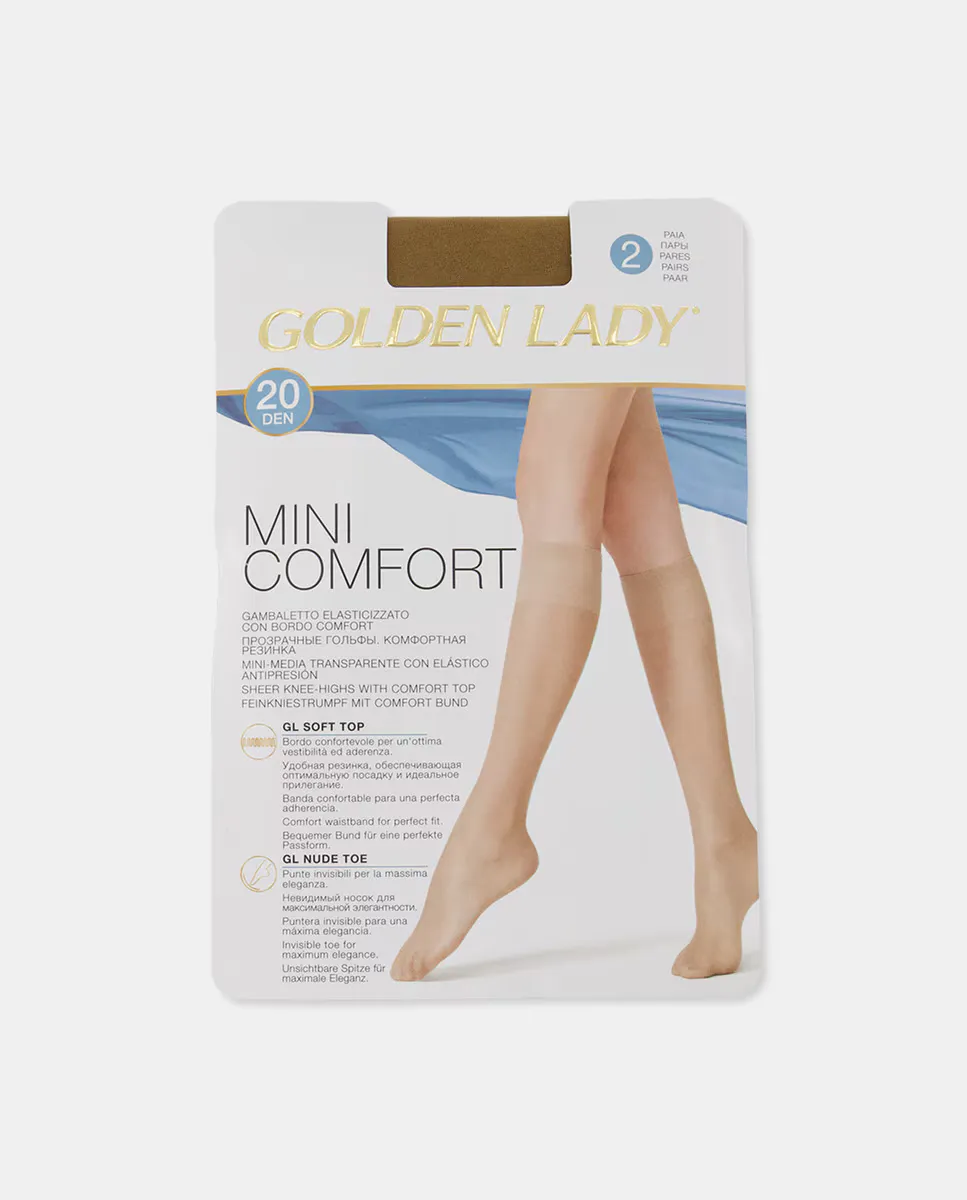 

Натуральные базовые мини-чулки Golden Lady, цвет Nude