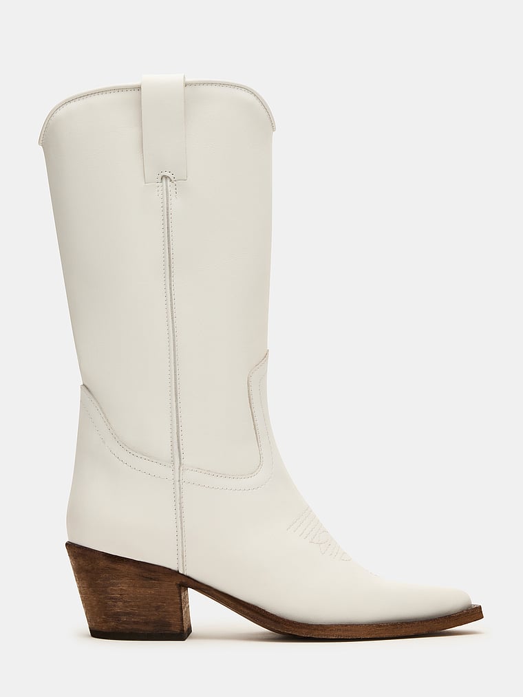Женские ковбойские сапоги Steve Madden Albany кожаные, белый