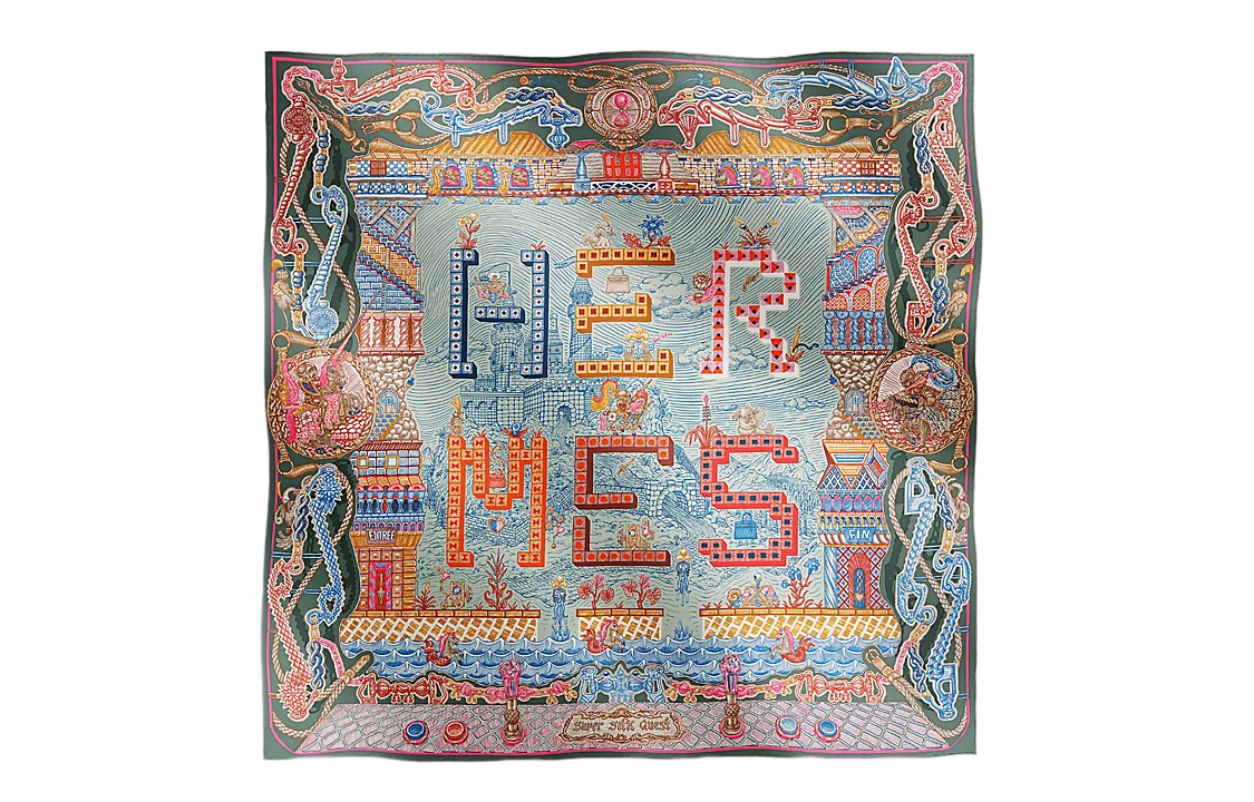 

Шёлковый шарф Unisex Multicolor HERMES