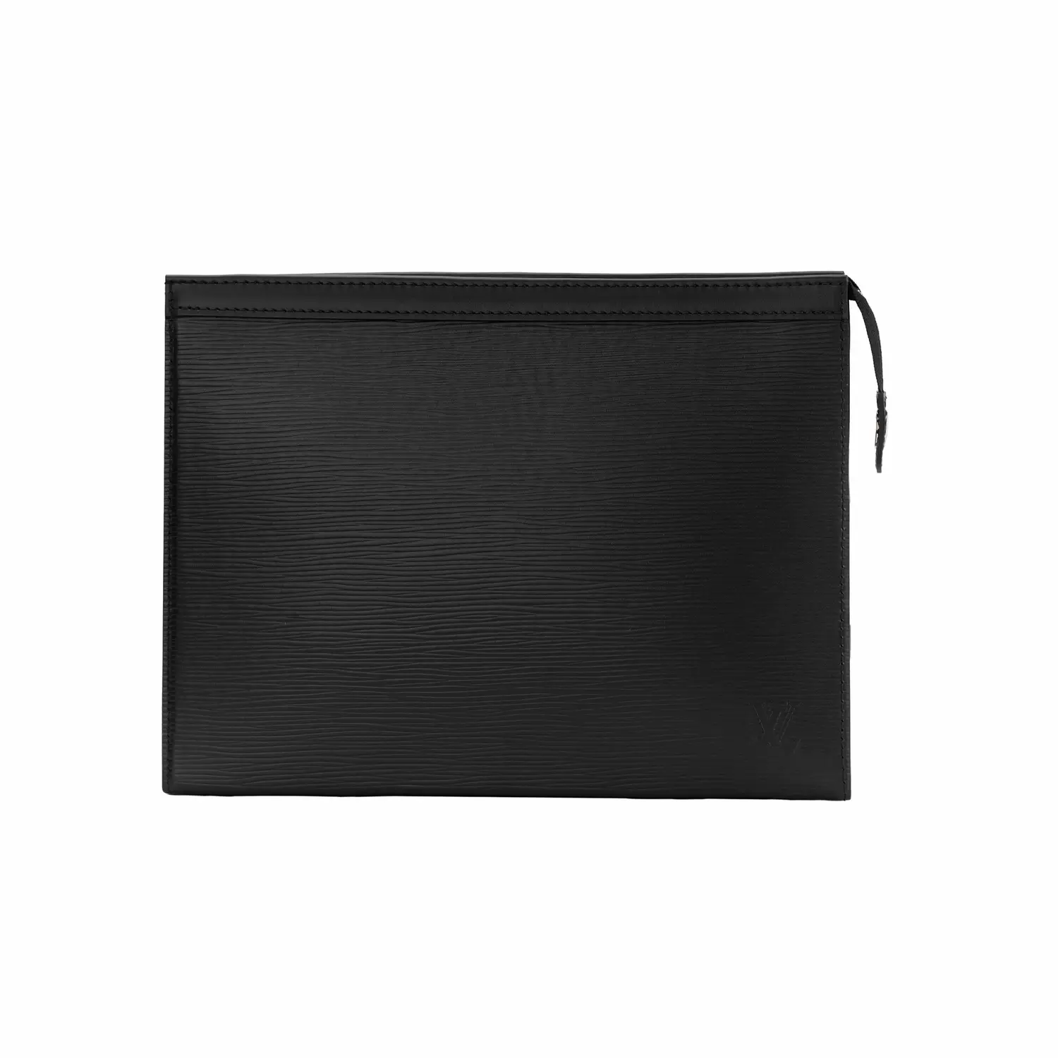 

Louis Vuitton Мужская косметичка-клатч Pochette Voyage из кожи Epi Grain с отделкой из натуральной коровьей кожи, черная