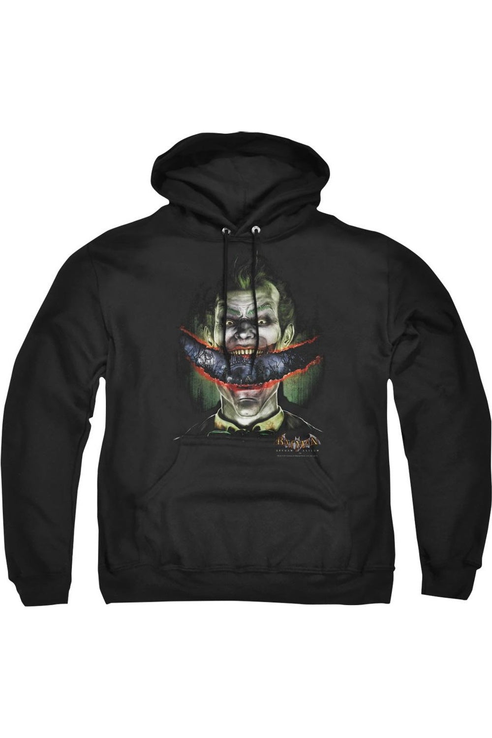 

Толстовка с капюшоном Batman Arkham Asylum Crazy Lips для взрослых Gildan, черный