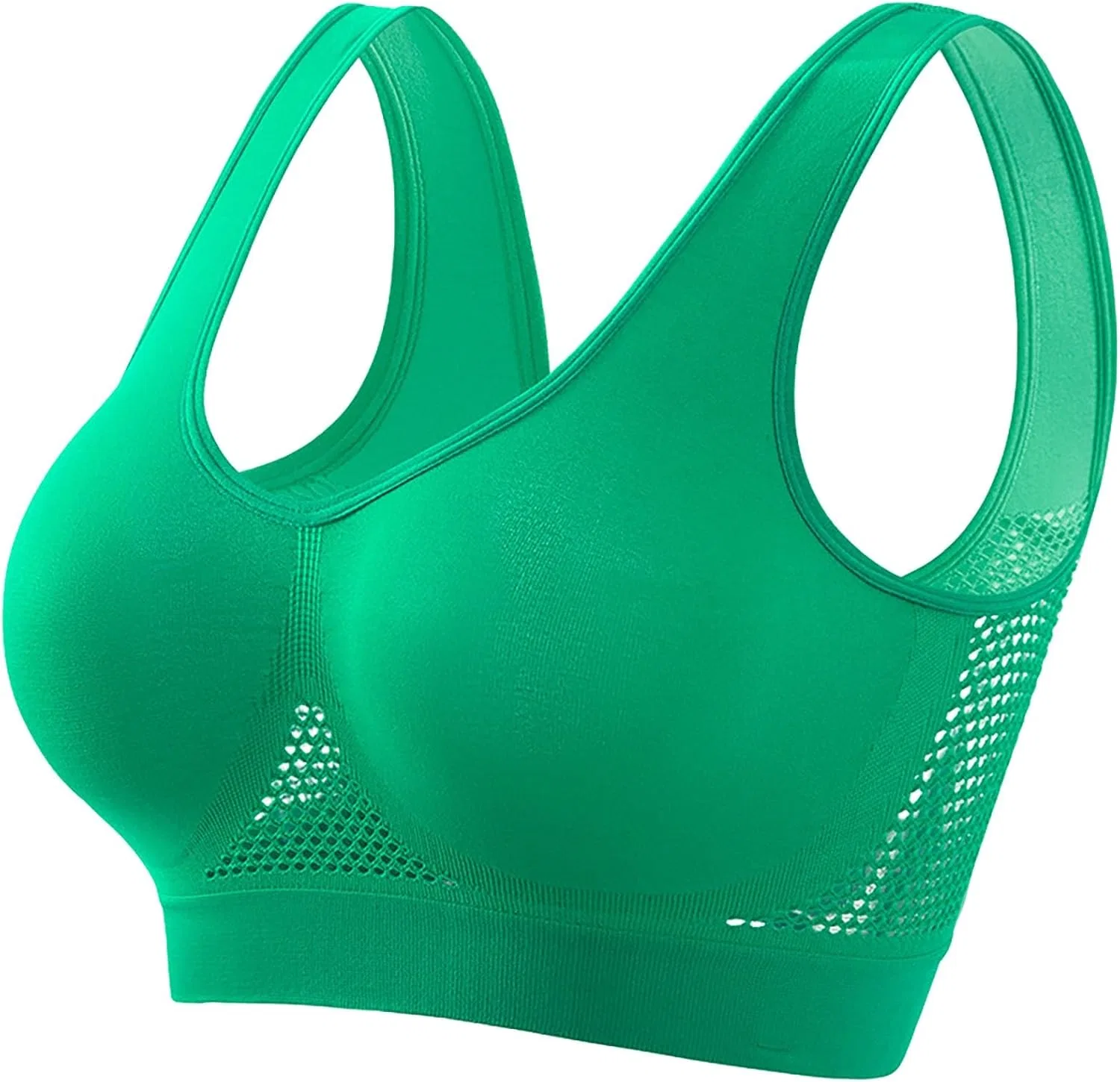 Спортивный бюстгальтер Breathable Cool Liftup Air Bra, женский, Y1-green (без чашек)