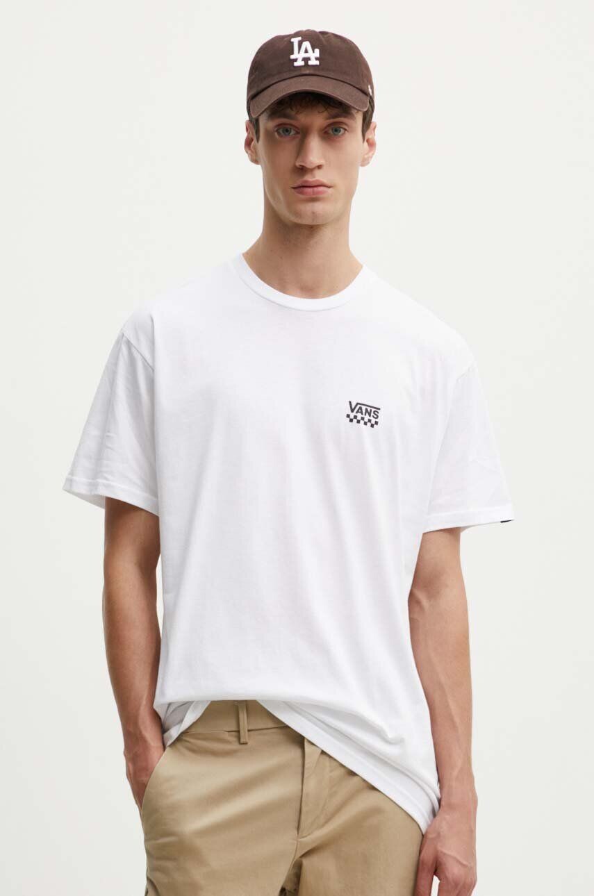 

Хлопковая футболка Vans, белый