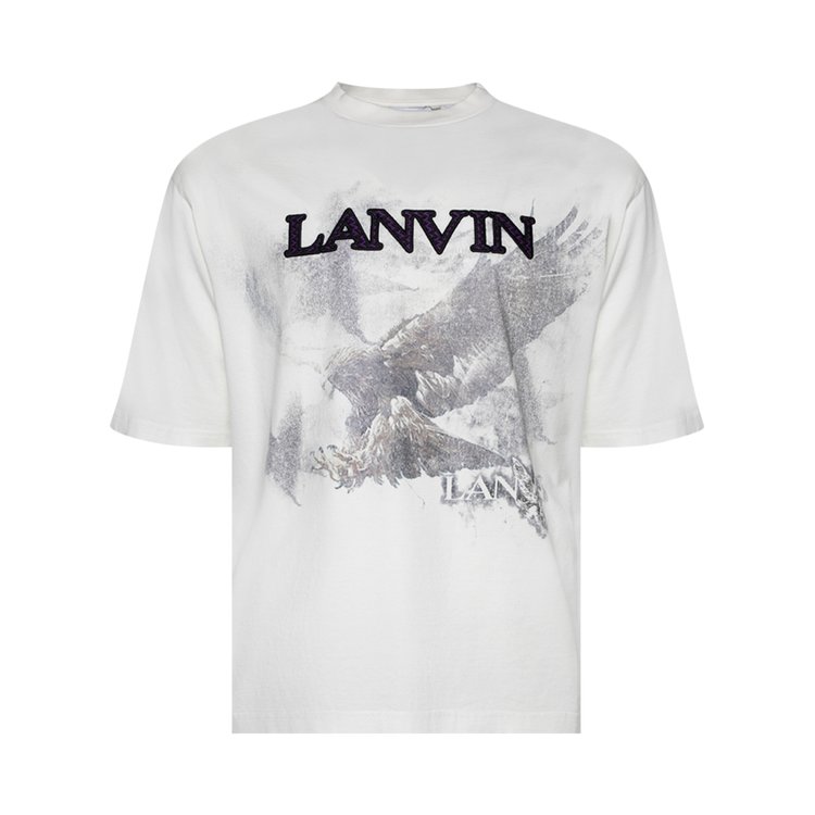 

Футболка Lanvin Printed 'White Mustang/Black', белый