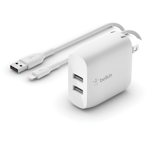 

Зарядное устройство Belkin Boost Charge 24W Dual USB Type-A Wall Charger