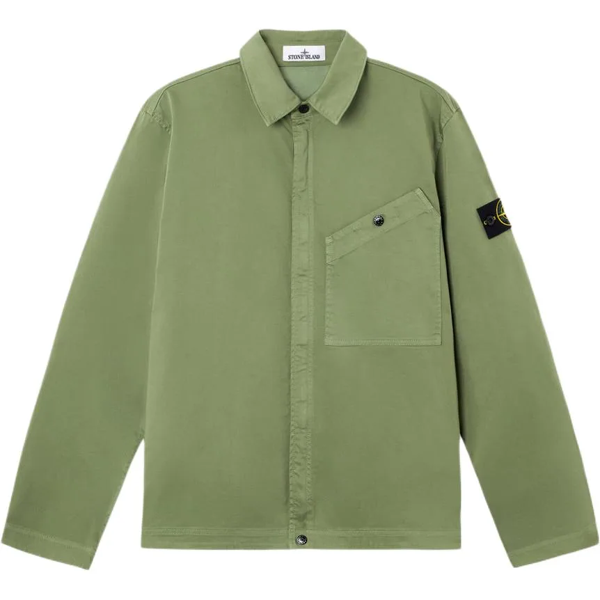 Куртка с нашивкой Compass STONE ISLAND, шалфейно-зеленый