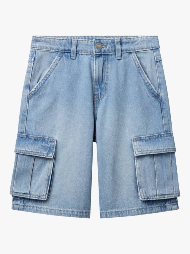 

Детские джинсовые шорты до колена Benetton, Blue