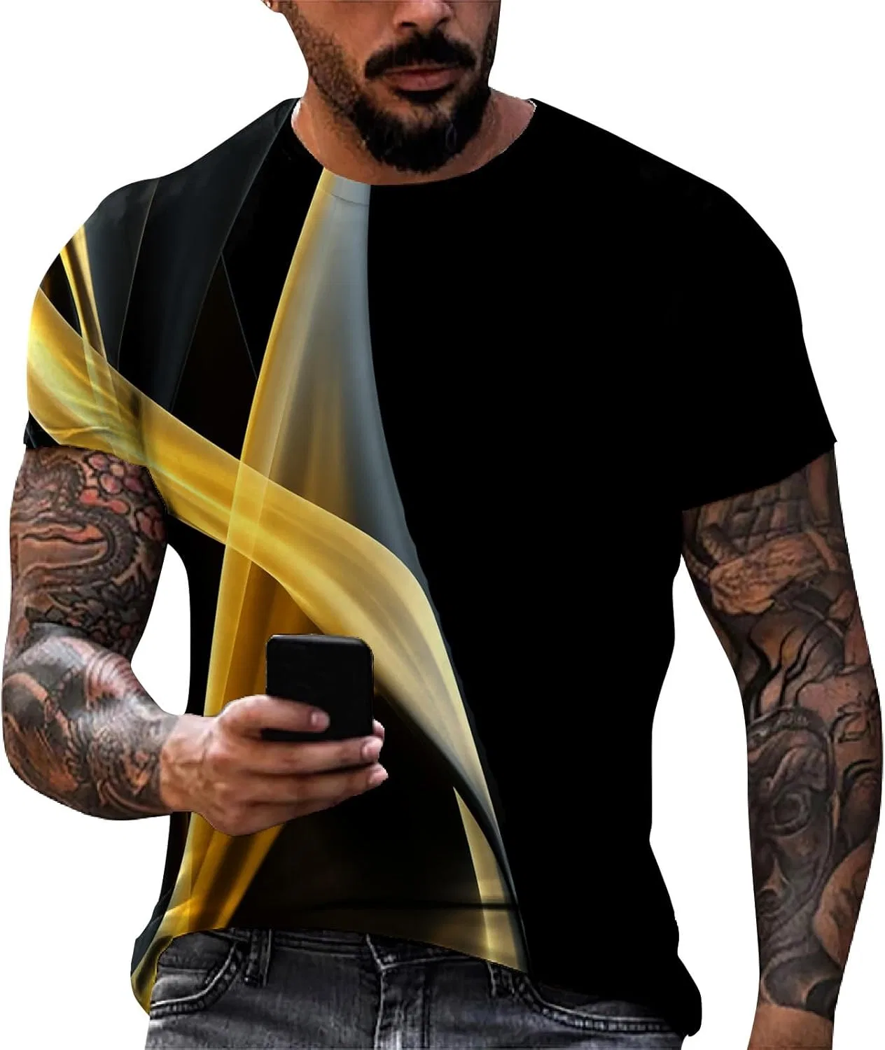 Футболка для тренировок, короткий рукав, 2-orange, S-3XL