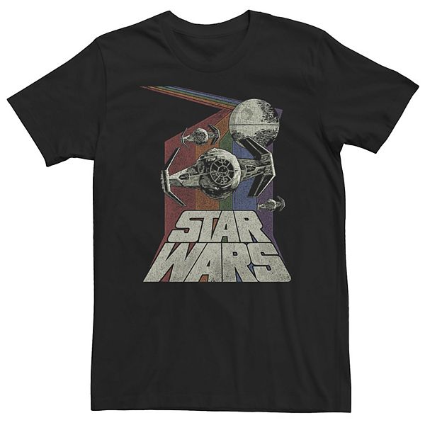 

Футболка Big & tall Star Wars Tie Fighters Incoming Rainbow Licensed Character