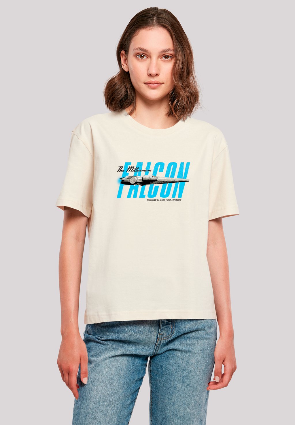 

Футболка с принтом STAR WARS MILLENIUM FALKE F4NT4STIC, песочный