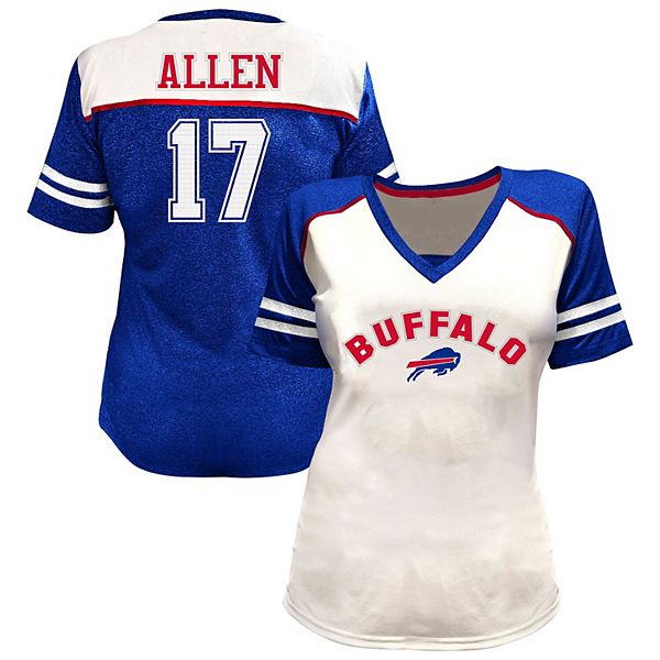 

Футболка V-neck с блестками Buffalo Bills Josh Allen, белая, plus size Fanatics, Белый, Футболка V-neck с блестками Buffalo Bills Josh Allen, белая, plus size Fanatics