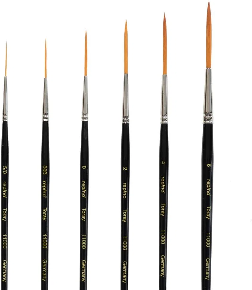 Набор художественных кистей Tug Brush Toray, 6 штук Repino
