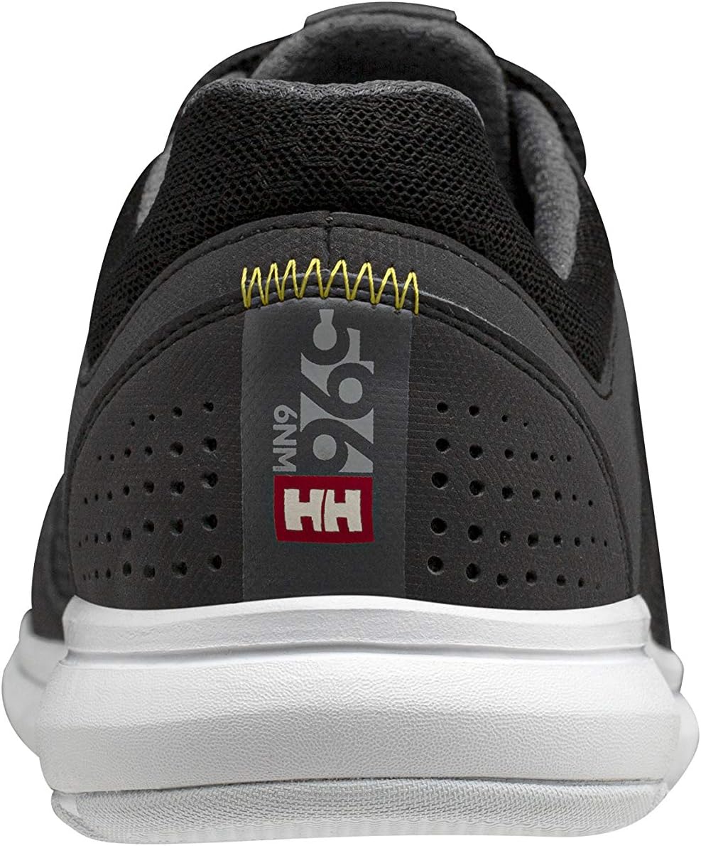 Helly-Hansen Ahiga V4 HP Boat Shoes for Men - Breathable, Lightweight, and Hard-Wearing Textile with EVA Cushion Midsole and Rubber Traction Outsole Helly Hansen, 991 Jet Black/White/Silver Grey/Excalibur — фото 2