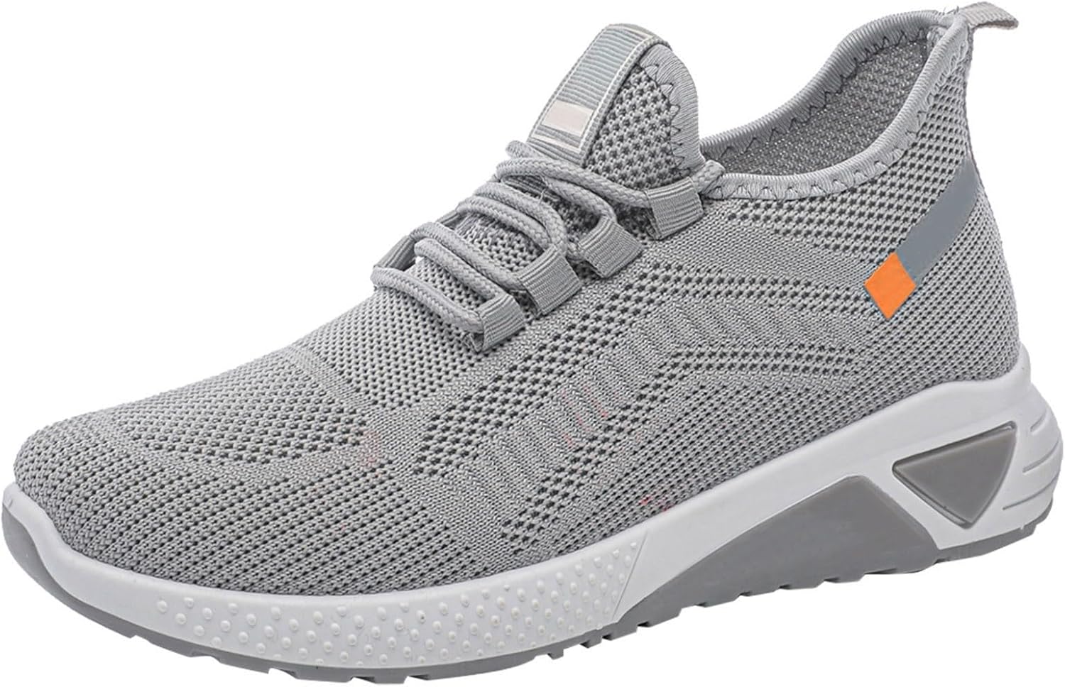 

Мужские кроссовки без шнурков для ходьбы, тенниса и бега, легкие, дышащие, повседневные с мягкой подошвой, удобные для работы и спортзала Generic, серый