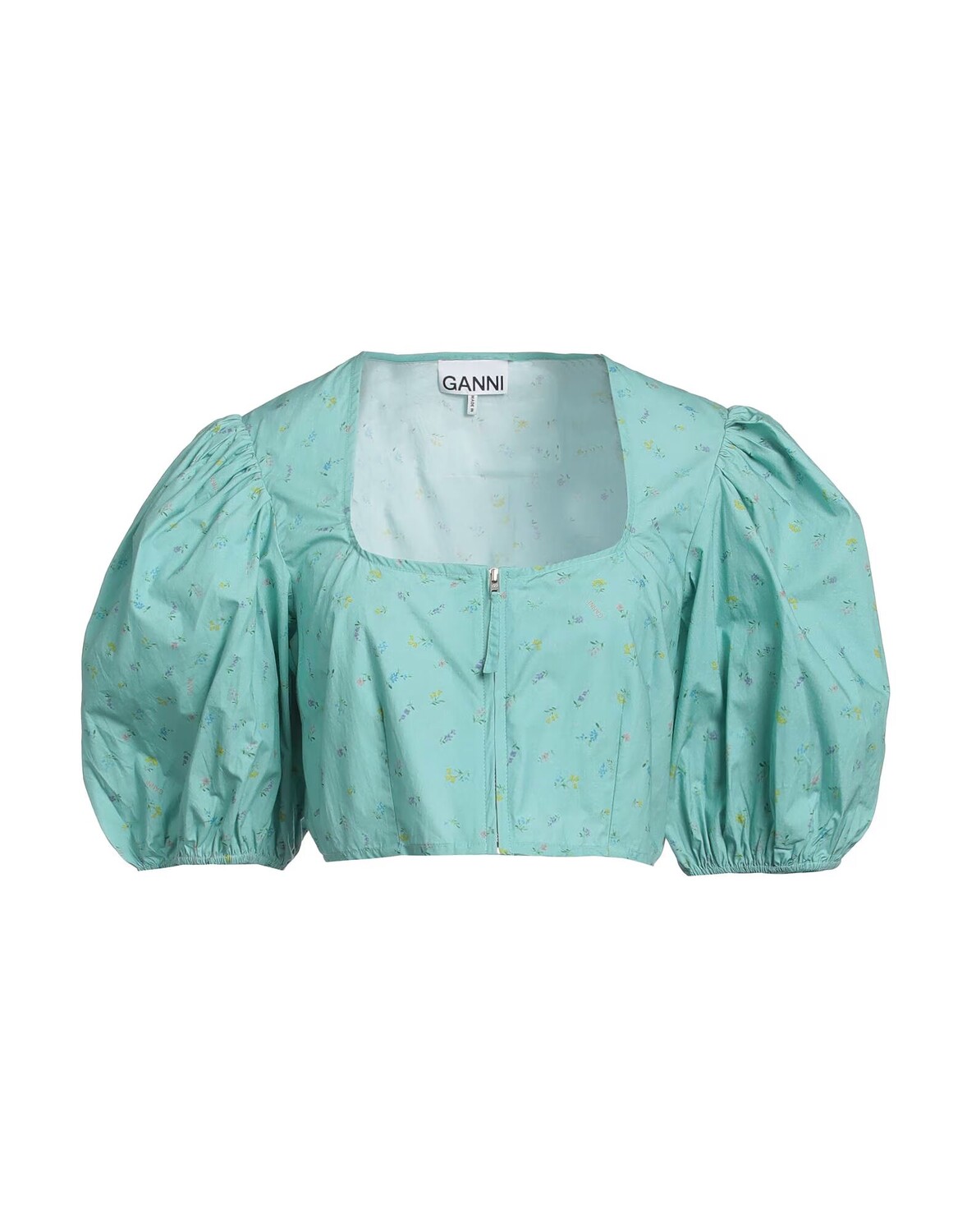 

Рубашка Ganni, бирюзовый