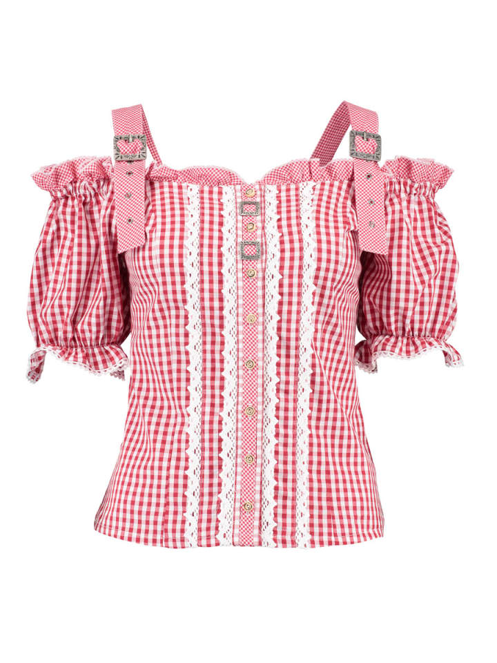 

Традиционная блузка Ximira средне-красного цвета OS-Trachten