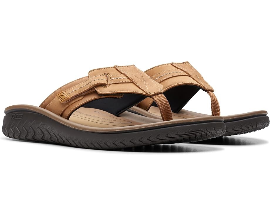 

Сандалии Clarks Wesley Sun, цвет Tan Leather