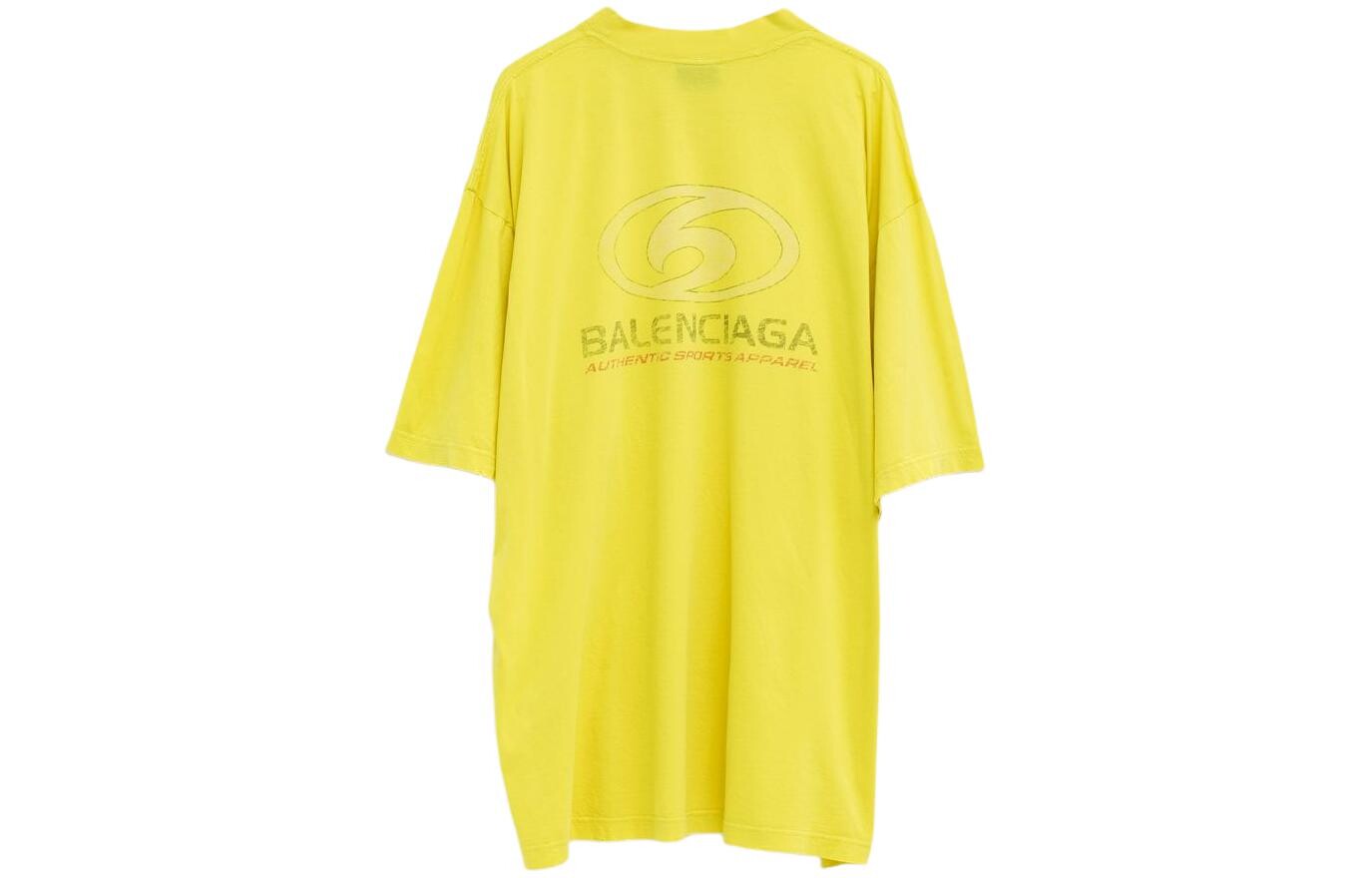 Футболка мужская желтая Balenciaga, желтый — фото 2