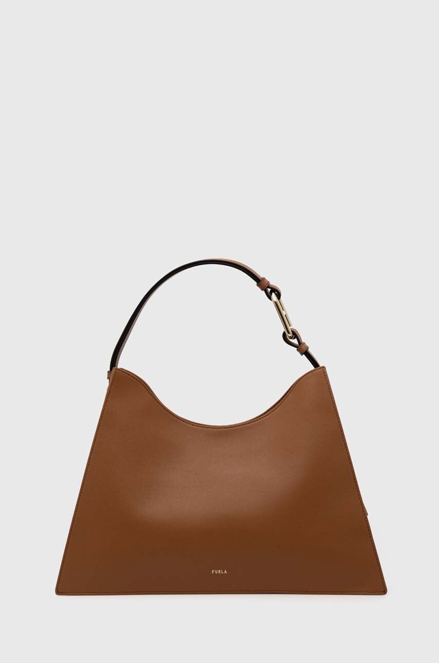 

Кожаная сумочка Furla, бежевый