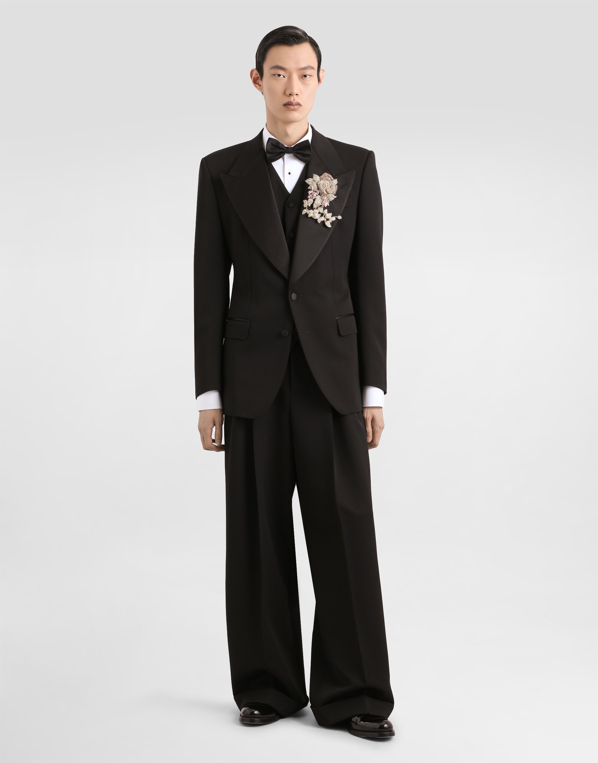 Жилет из шерсти и шелка Dolce & Gabbana, черный — фото 2