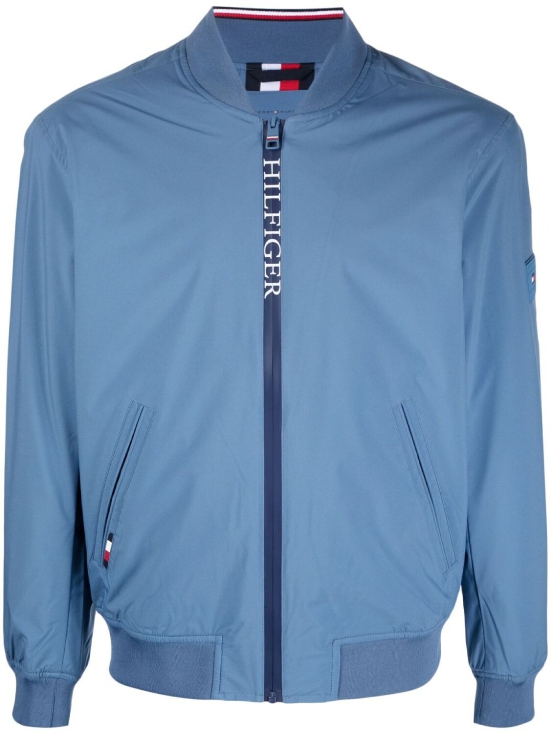 

Tommy Hilfiger бомбер с логотипом, синий